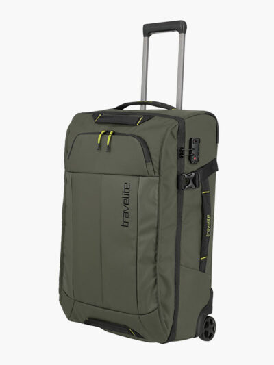Travelite briize resväska med hjul i mediumstorlek i khaki