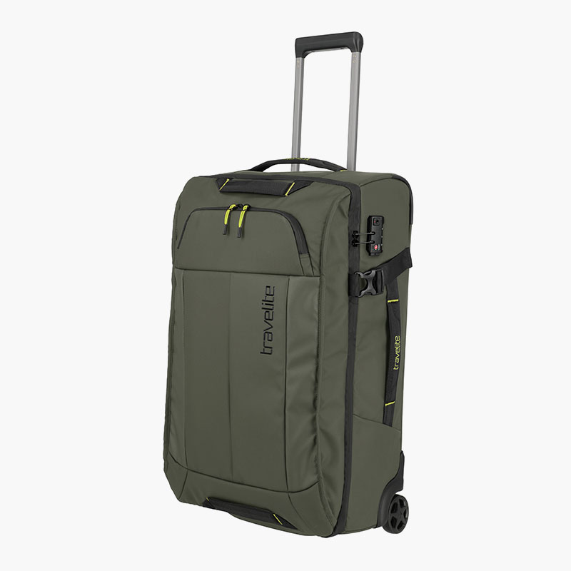 Travelite briize resväska med hjul i mediumstorlek i khaki