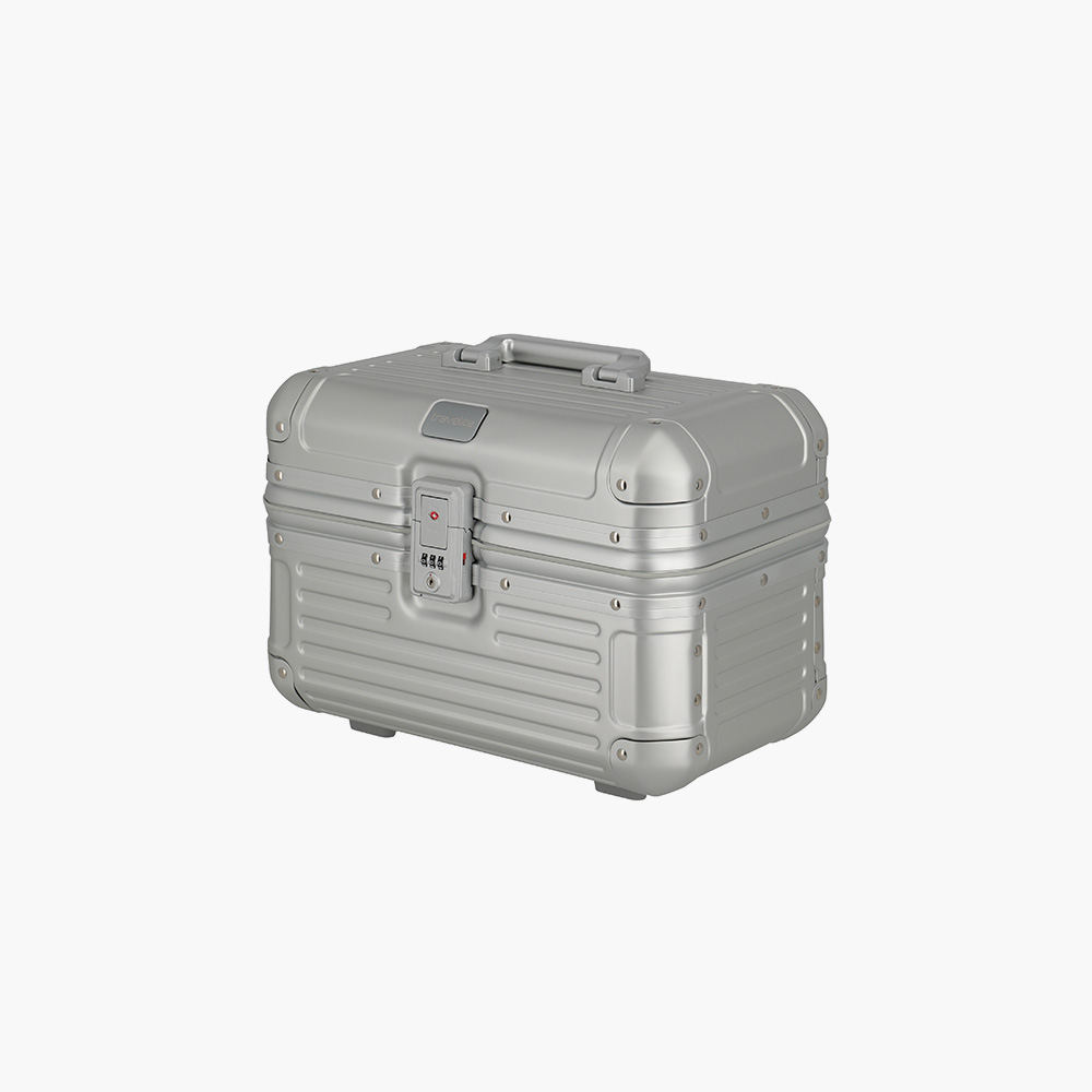 Travelite Next aluminium beautycase silver