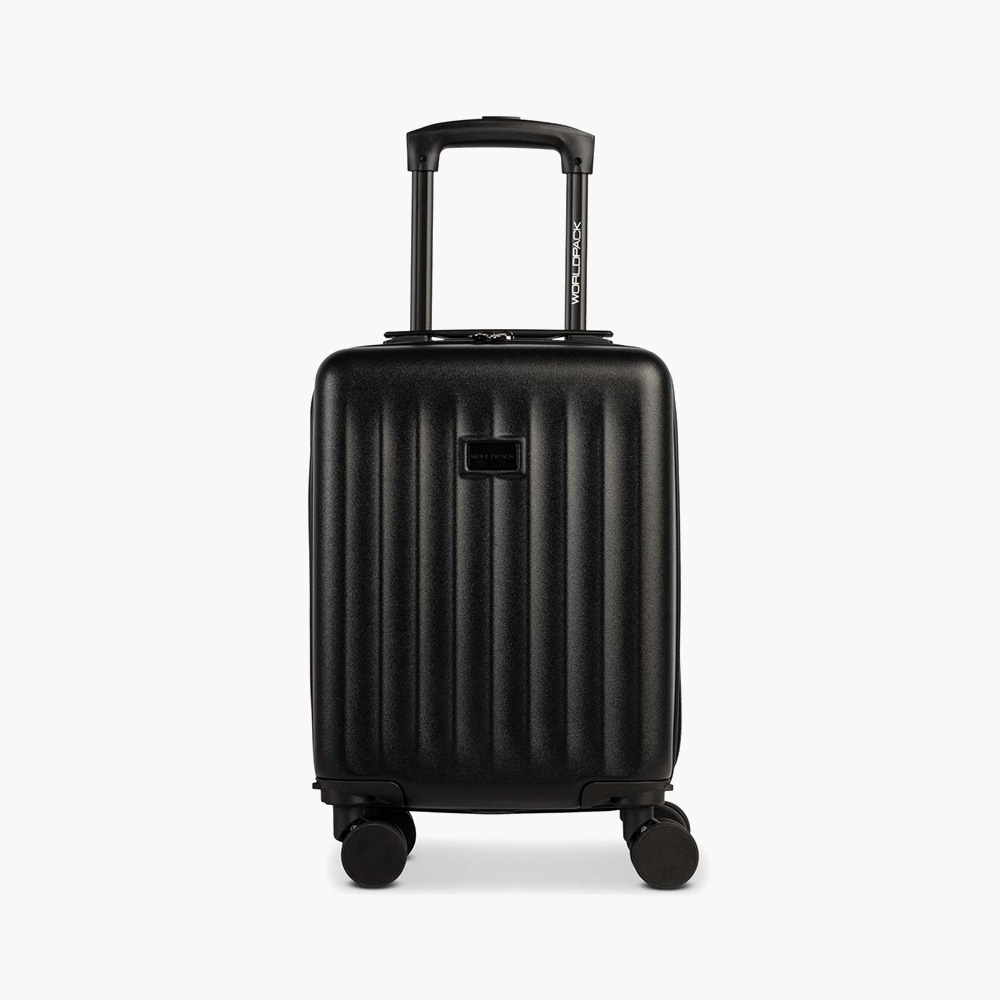 Worldpack trolley underseater kabinväska med avtagbara hjul för under sätet framför dig i svart