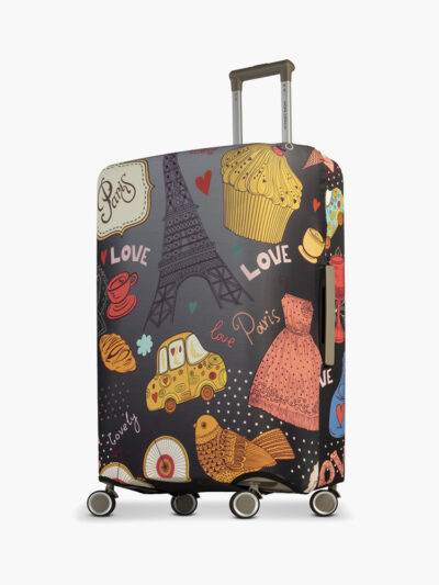 Worldpack resväsköverdrag Love Paris i stor