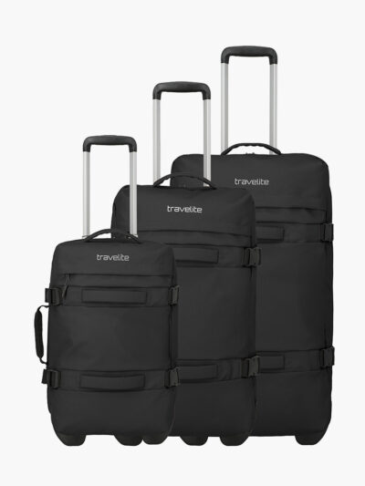 Travelite Bolonia resväskor med hjul i svart